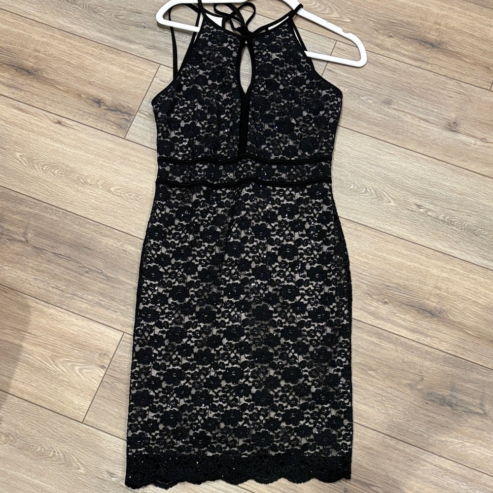 Elegant Black Lace Dress